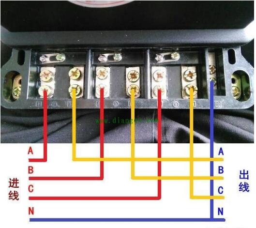威勝電表DTSD341-MB3三相四線直能式電能表怎么接線？